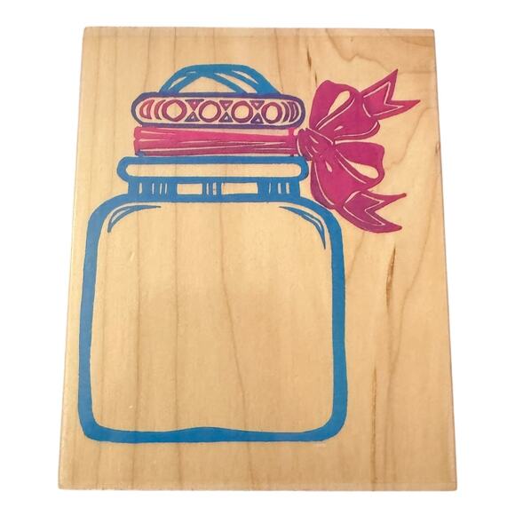 All Night Media Posh Impressions Clearly A Big Jar 550-K23 Rubber Stamp - Picture 1 of 3